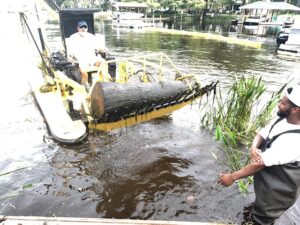 Disaster Lake Cleanup by Aquatic Weeds